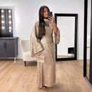 Shereen Shiny Maxi Party Dress