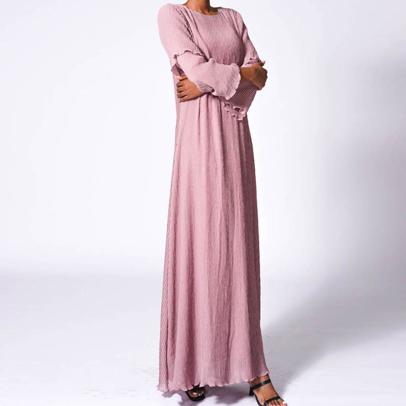 Warda Pastel Crinkle Maxi Dress Warda Pastel Crinkle Maxi Dress