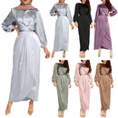 Satin Wrap Dress