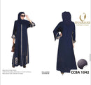 Blue Embroidered Abaya