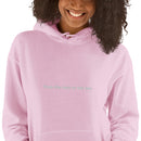 "from the river to the sea." Embroidered Unisex Hoodie