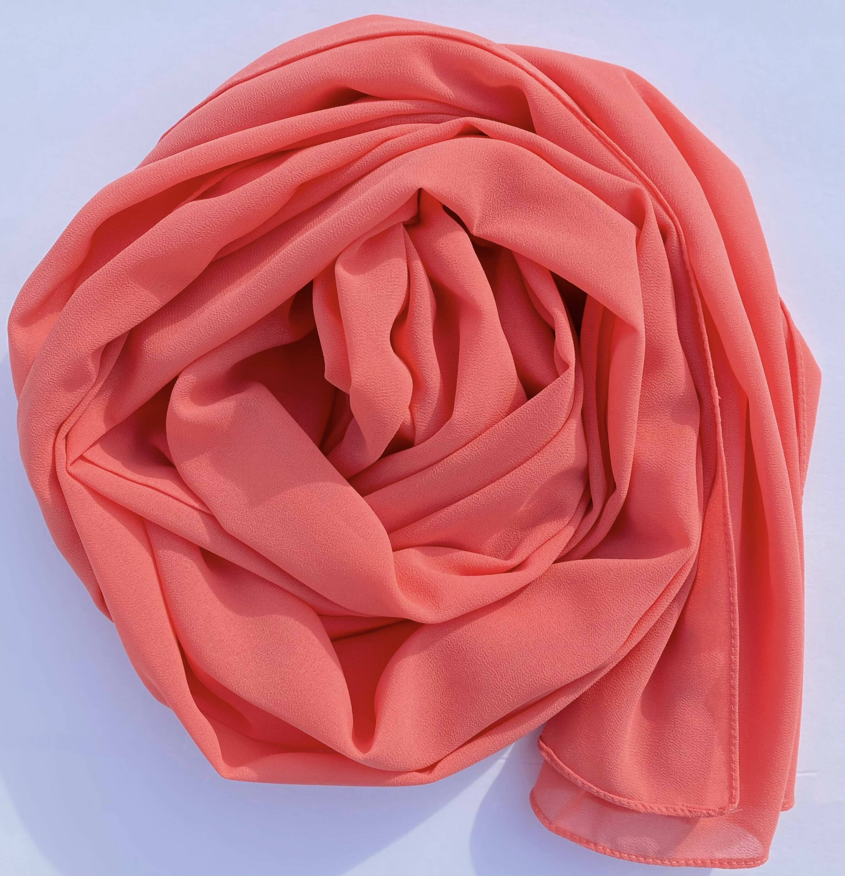 dusty pink chiffon hijab