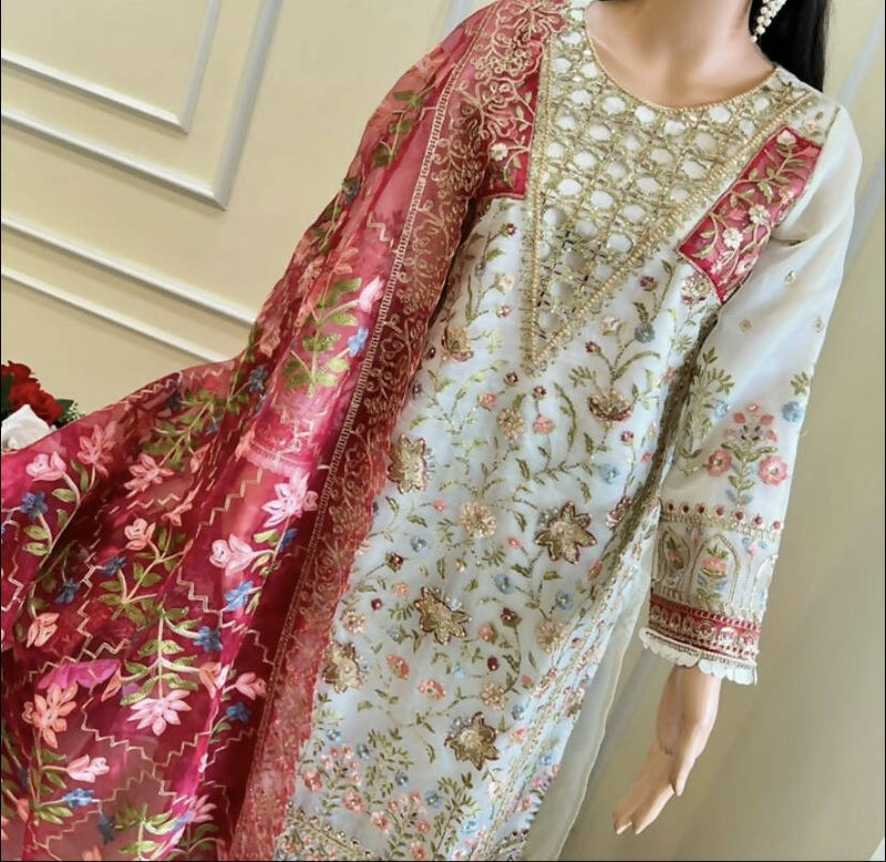 Noor embellished pakistani dress 3 pc set