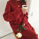 Robe pull oversize en maille