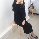 Robe pull oversize en maille