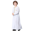 Boys Classic Zipper Embroidered Thobe