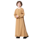 Boys Classic Zipper Embroidered Thobe