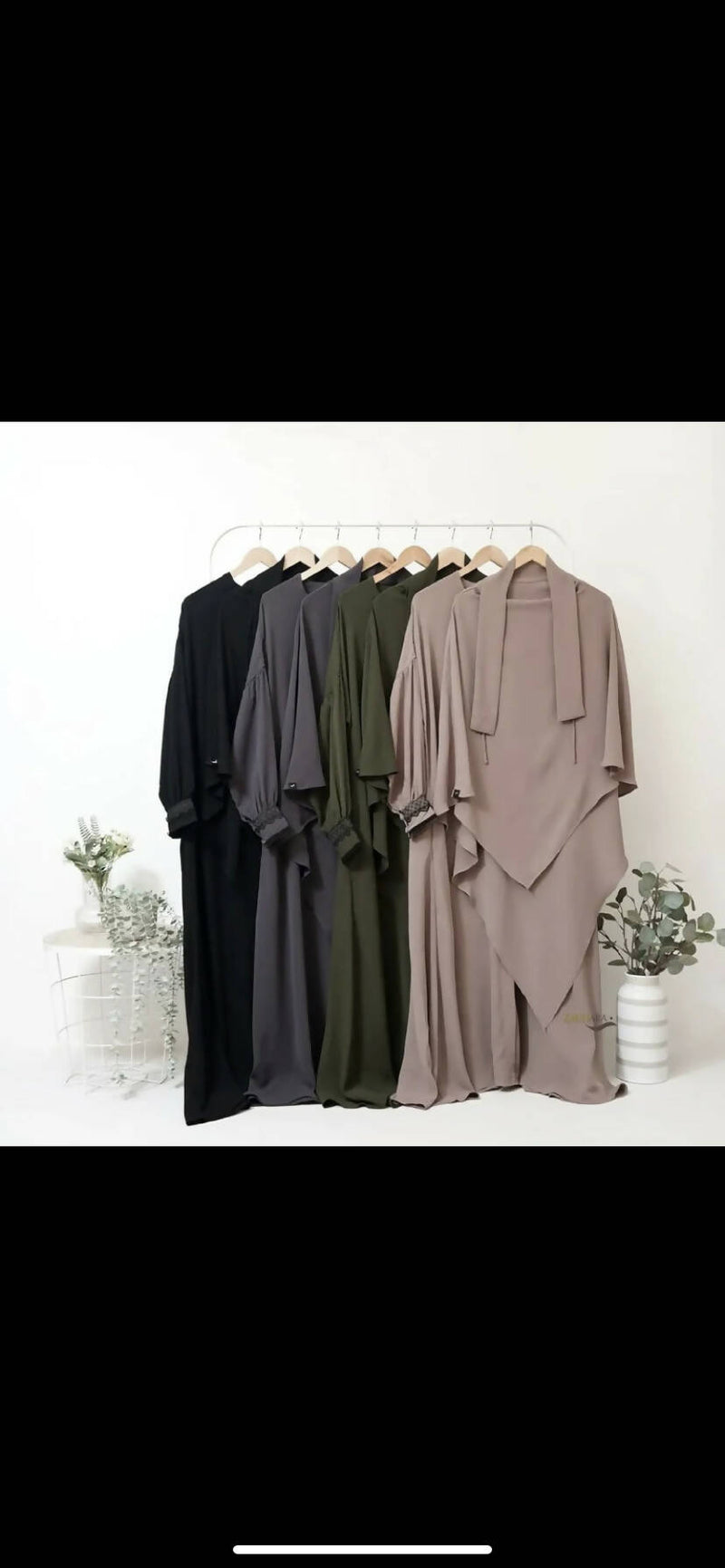French Khimar Two Pc Set
