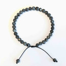 Bracelet Tasbih Evolve pour homme avec 33 perles en pierre de labradorite mate