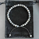 Bracelet Tasbih Evolve pour homme avec 33 perles en pierre de labradorite mate