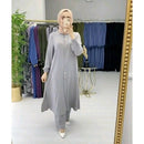 Samarah Coord Set Long Tunic 6 colors + free hijab
