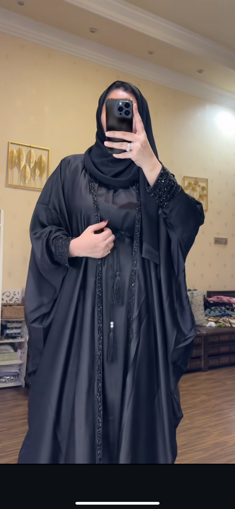 Emirati Kaftan Shrug Abaya Embellished