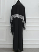 Lara Lace Edge Closed Abaya Maxi Dress (includes Matching Hijab)