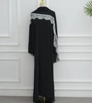 Lara Lace Edge Closed Abaya Maxi Dress (includes Matching Hijab)