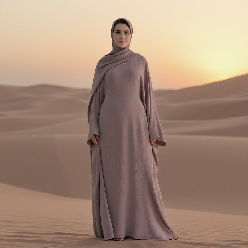 Bella Batwing Sleeve Abaya Maxi Dress