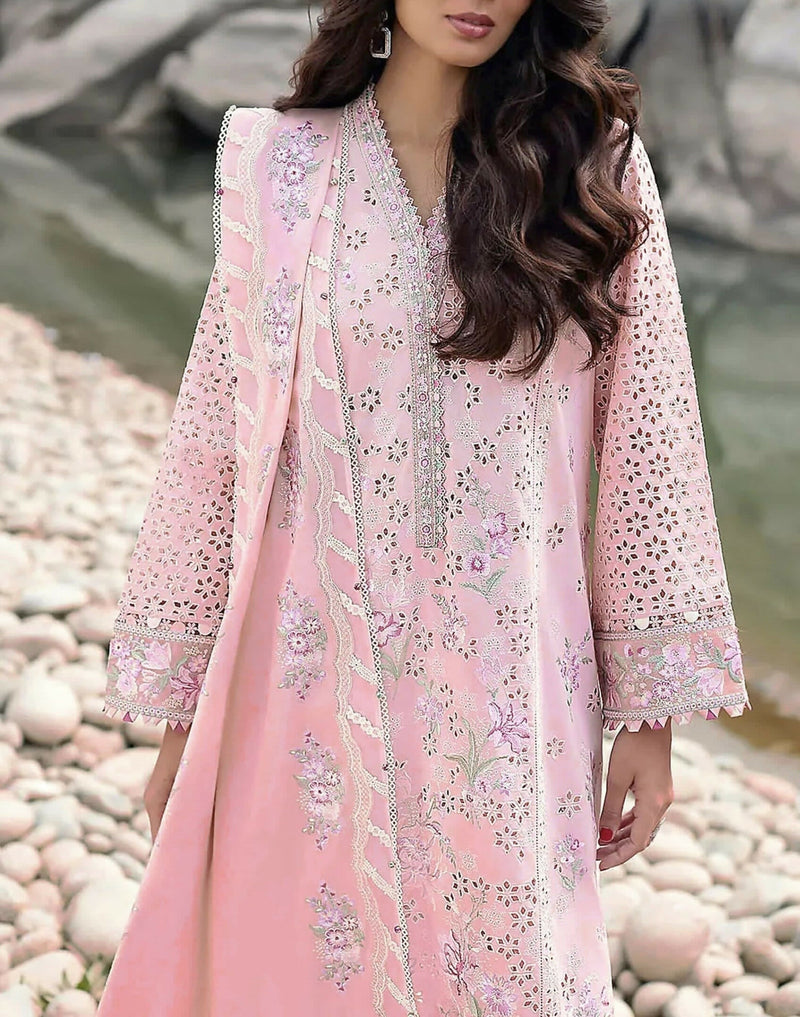 Baby pink pakistani dresses best sale