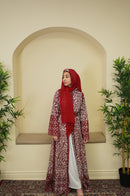 Our Bridal Floral Beaded Embroidered Palestinian Kaftan Thobe is a beautiful dress for your special occasion! It is luxerious, elegant and perfect for your Palestinian katib ktab or wedding. It is a dress with beautiful floral tatreez, embedded pearls and jewels and a tatreez belt that can be adjusted as you wish!