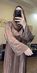 Amal Diamond Beaded Abaya Set