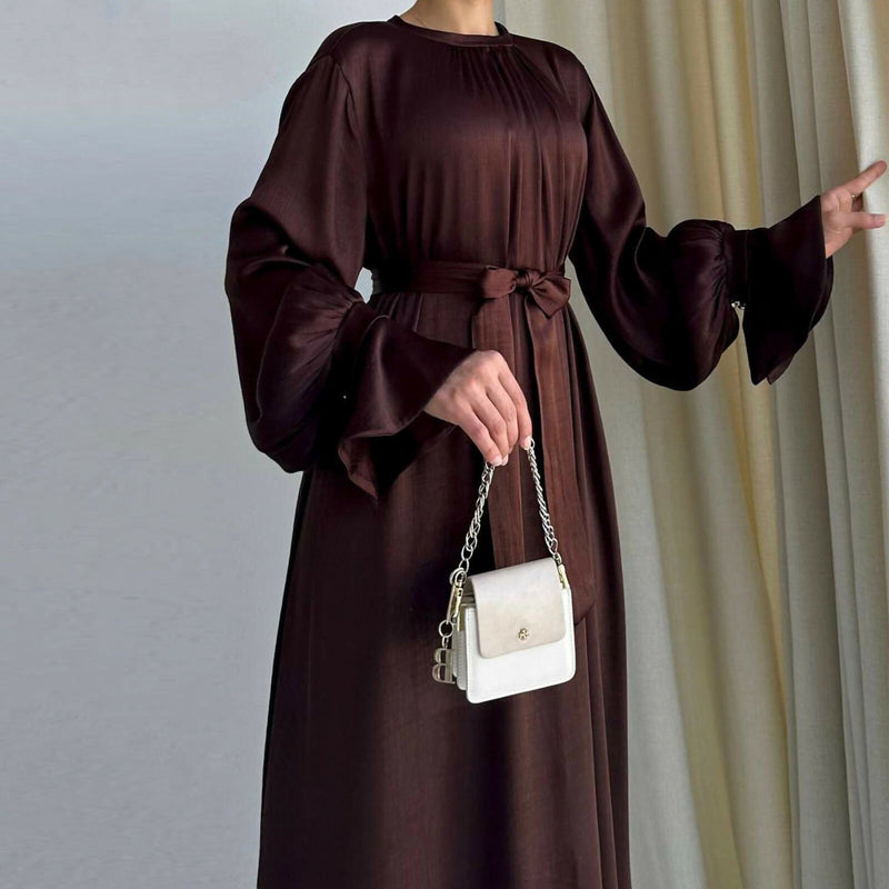 elina silk dress Robe midi Elina en soie ivoire
