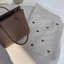 Heart Shape Embroidered Open Abaya Kimono Dress