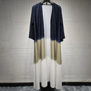 Tasneem Tie Dye Dubai Style Open Abaya Set (2-Piece Set)
