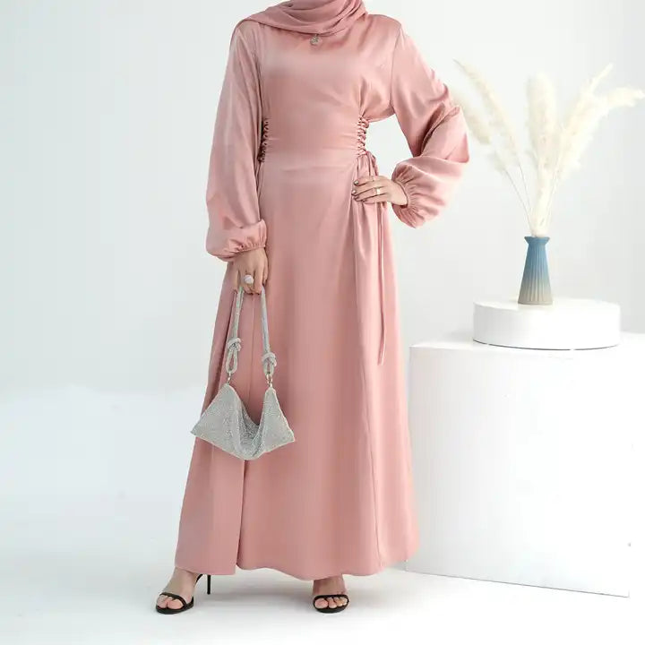 Celine Corset String Satin Maxi Dress Celine Corset String Satin Maxi Dress