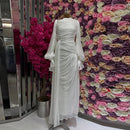 Luxury Ruched Organza Evening Dress