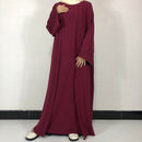 Crepe Open Abaya Set (2-Piece Set)