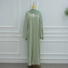 Fara Floral Lace Frill Open Abaya (includes Match Hijab)