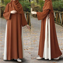 Nida Criss-Cross Detail Closed Abaya Dress