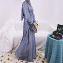 Bow Tie Shiny Satin Wrap Dress Set