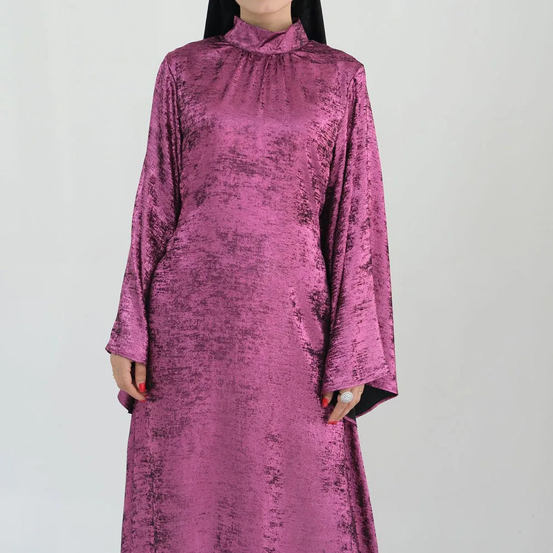 shereen wrap front satin maxi dress Here To Stand Out Satin Maxi Dress M