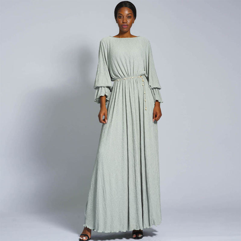 Wanda Sparkly Crinkle Pleated Maxi Dress Wanda Sparkly Crinkle Pleated Maxi Dress