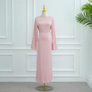 Ethereal Bloom Mesh Open Abaya