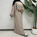 Maternity & Nursing Essential Abaya with Side Zipper