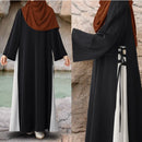 Nida Criss-Cross Detail Closed Abaya Dress