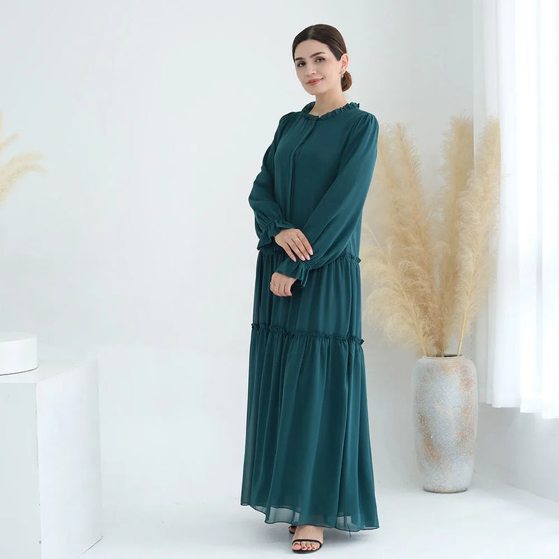 Maternity & Nursing Essential Ruffle Layered Chiffon Dress Maternity & Nursing Essential Ruffle Layered Chiffon Dress