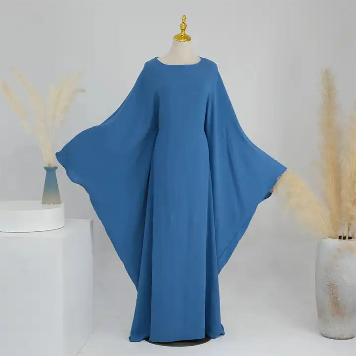 Bella Batwing Sleeve Abaya Maxi Dress