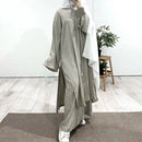 Plestia Pleated Co-ord Tunic and Skirt Set (2 Piece Set)