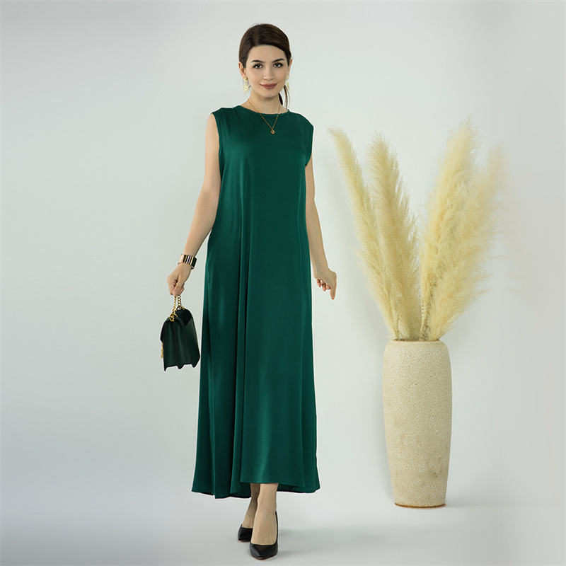Satin Wrinkle Inner Maxi Slip Dress Satin Wrinkle Inner Maxi Slip Dress
