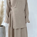 Kyra Belted Kimono Style Co-ord Skirt Set