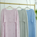 Luxury Pearl Rhinestone Embellished Cape Shawl Evening Dress