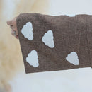 Clouds Embroidered Open Abaya Kimono Dress