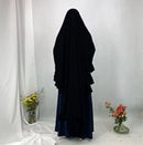 Layered Ruffle Chiffon Maxi Khimar Prayer Dress