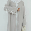 Banan Bow Tie Open Abaya