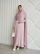 Luxury Amira Cape Sleeves Evening Dress