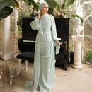 Luxury Ruched Organza Evening Dress