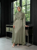 Luxury Amira Cape Sleeves Evening Dress