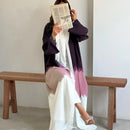 Tasneem Tie Dye Dubai Style Open Abaya Set (2-Piece Set)