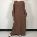 Crepe Open Abaya Set (2-Piece Set)